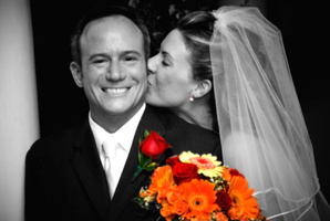 2007 10-Wedding Cheek Kiss